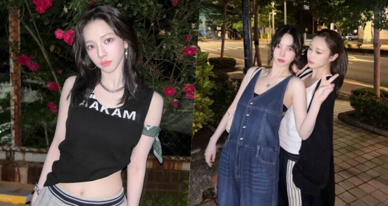 aespa Karina深夜现身大直！与Giselle打卡「摩天轮」粉丝暴动：好想巧遇卡宝！ - 偶像便利店