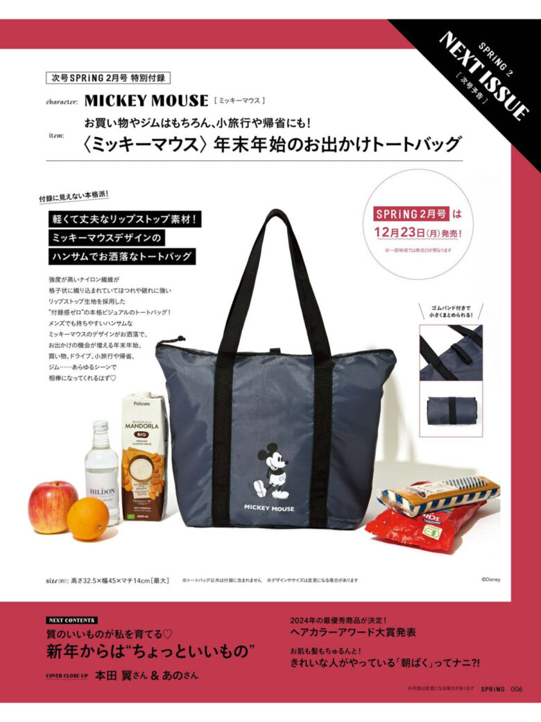 米奇 SPRiNG(スプリング) 2025年1月号 - 偶像便利店