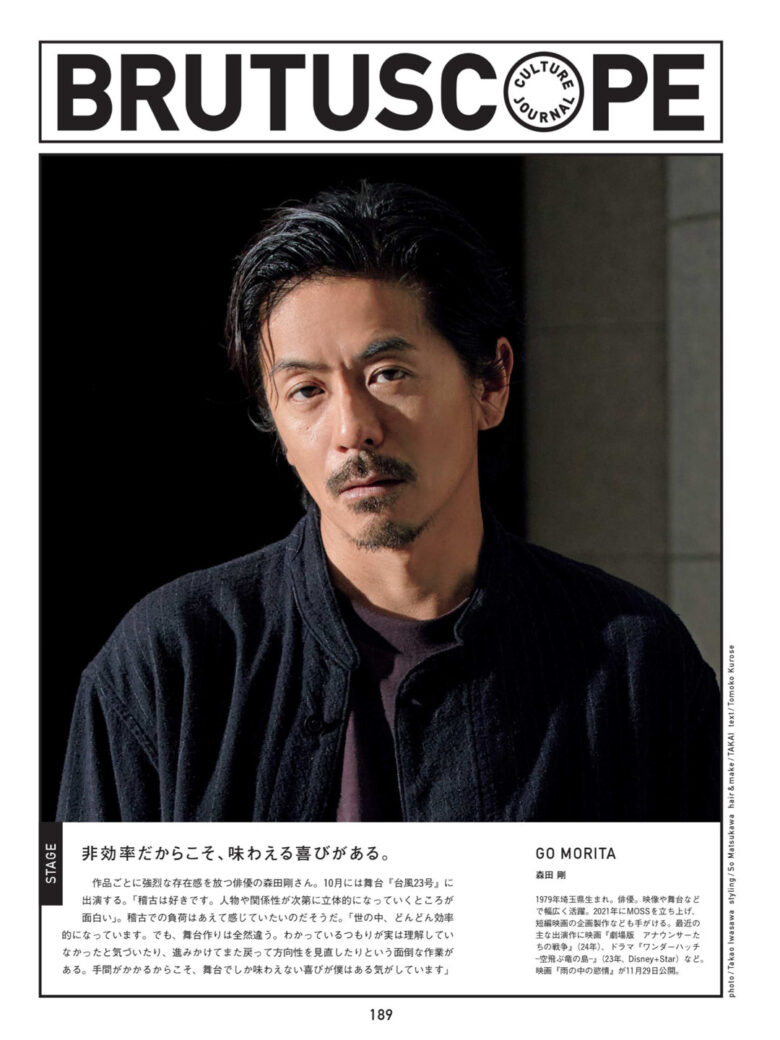 森田刚 BRUTUS(ブルータス) 2024年 10月1日号 - 偶像便利店