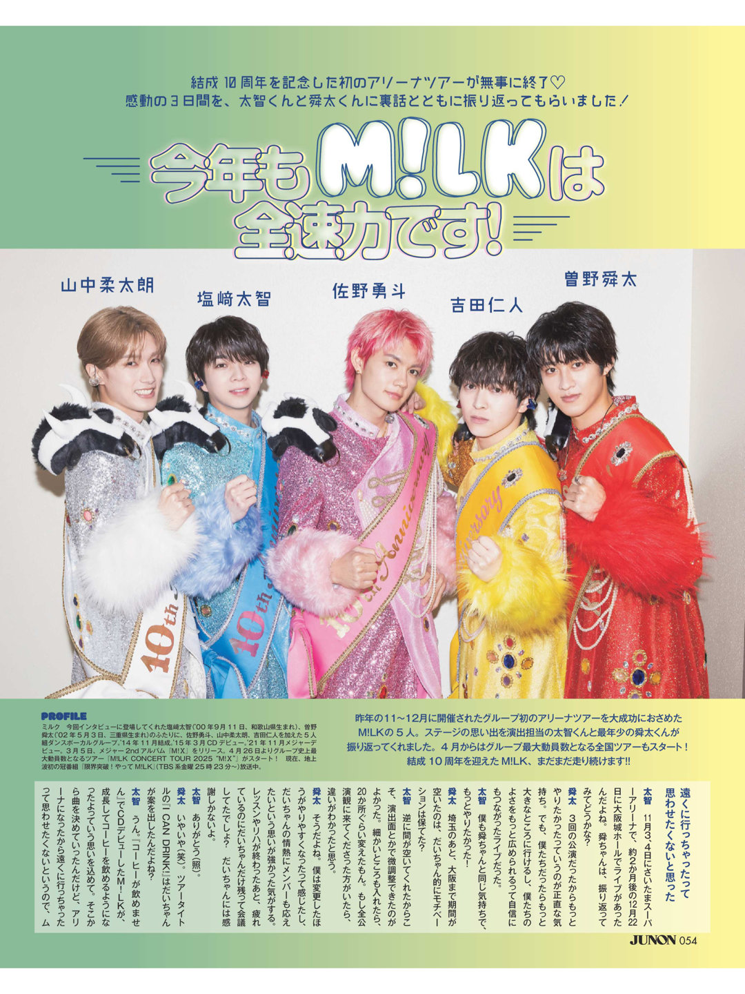 佐野勇斗 milk JUNON(ジュノン) 2025年 3·4月号 - 偶像便利店