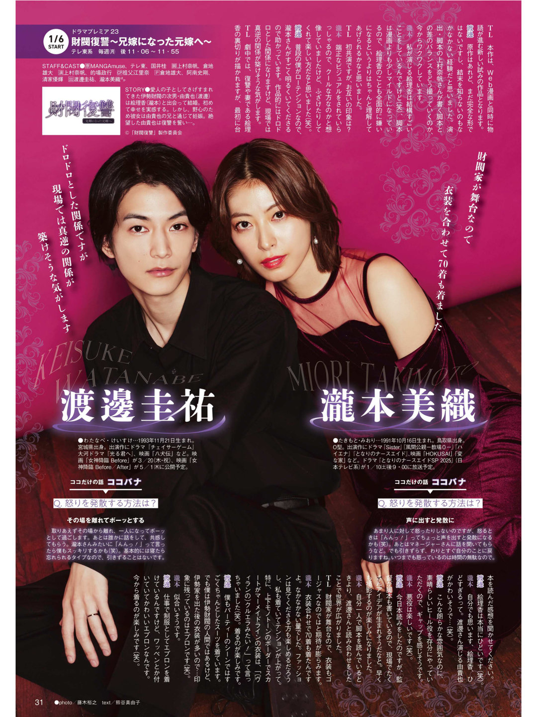 渡边圭祐 泷本美织 TVLIFE 2025 No.1 - 偶像便利店